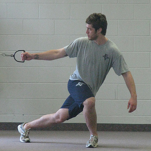 Tyler Plante working out at the Panthers 2009 Development Camp at the Teen Ranch