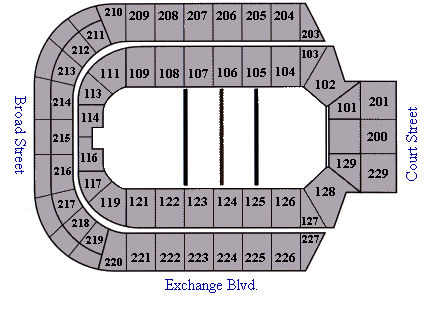 Blue Cross Arena Tickets - Blue Cross Arena Information - Blue Cross Arena  Seating Chart